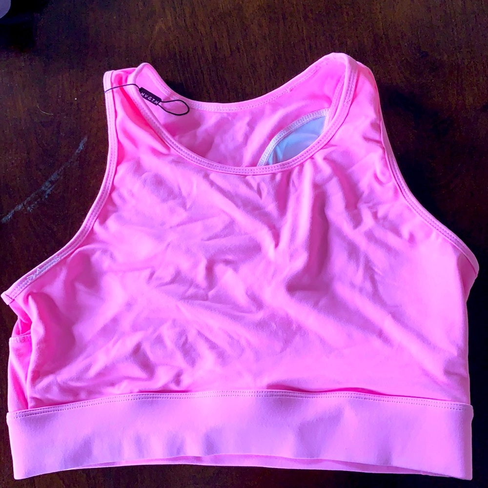 Flamingo Lush Mesh Sports Bra